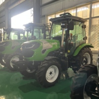 Nuevo Tractor con Motor Diésel de Alta Potencia, Cabina con Aire Acondicionado, Arranque Eléctrico, Transmisión por Engranajes, Caja de Cambios de Alta Eficiencia para