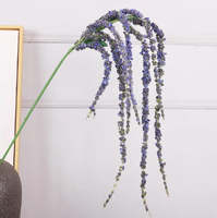 Amaranthus vert foncé Fleurs artificielles Toucher réel Bouquet de fleurs de mariage vert Fleurs suspendues pour la fête des mères