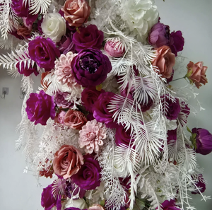 Nouvelle arche florale violette pour <span class=keywords><strong>mariage</strong></span>, arrangement pour activités extérieures, décoration de fond de cérémonie - Product Image 4
