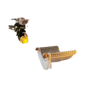 Massivholz-Katzenleiter zur Wandmontage ohne Bohren, Katzennest, Wasserholz-Liegehöhle, Katzenbaum-Kratzbaum, integrierter Katzenständer zum Springen - Product Image 4