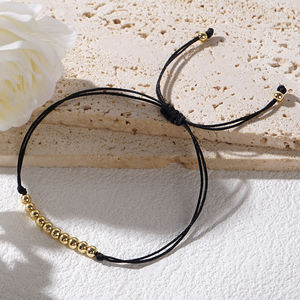 G2boho 2024 नए हस्तनिर्मित गहने छोटे तांबे के साथ नए हस्तनिर्मित गहने किशोरों के लिए महिलाओं के स्ट्रिंग कंगन - Product Image 3