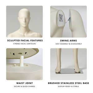 Penjualan terlaris manekin pria kelas atas serat kaca seluruh tubuh dengan Matte selesai realistis warna kulit pajangan jendela Dummy - Product Image 6