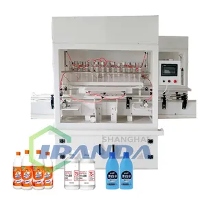Factory Custom Anti-corrosion Filling Machine Fully automatic 8 nozzles 16 nozzles battery acid toilet cleaner filling machine
