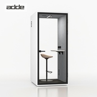 Cabine de réunion acoustique modulaire minimaliste, portable, insonorisée, à faible bruit, pour bureau, cabine téléphonique