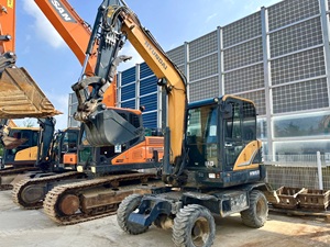 2024 100% Original Coréen Hyundai HW60 Mini-Excavatrice sur Pneus Hyundai 60 150 210 Excavatrice sur Pneus en Stock à Vendre - Product Image 3