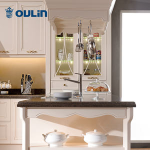 유럽 호화스러운 별장 연약한 마지막 경첩 부엌 벽 내각 주문 부엌 가구 - Product Image 4