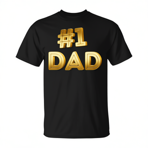 Camiseta Number One Dad para adultos, manga corta, cuello redondo, estampada en serigrafía, para el día del padre, reuniones familiares, fiestas - Product Image 2