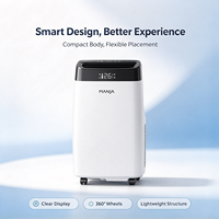 Climatiseur portable de refroidissement et de chauffage 7000-12000 BTU certifié CE, mobile, silencieux avec fonction de verrouillage enfant