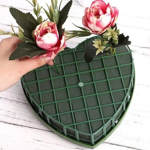 Mousse florale personnalisée, absorption d'eau, boue florale verte <span class=keywords><strong>pour</strong></span> fleurs artificielles et vivantes, <span class=keywords><strong>décoration</strong></span> de <span class=keywords><strong>voiture</strong></span> de <span class=keywords><strong>mariage</strong></span> en forme de cœur - Product Image 1