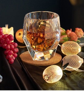 Gobelets en polycarbonate transparent gravés, gobelets de luxe en cristal pour whisky, bière, boissons, pour hôtel, <span class=keywords><strong>restaurant</strong></span> - Product Image 1