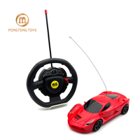 Enfants cadeau d'anniversaire à piles volant télécommande véhicule jouet en plastique jaune rouge Rc voiture de course pour les enfants
