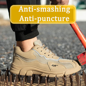 Zapatos de Seguridad Unisex JIANKUN de Corte Bajo, con Punta de Acero, Antiaplastamiento, Antipinchazos, Impermeables, con Parte Superior de Microfibra - Product Image 4