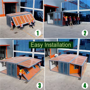 Bán buôn 40ft mở rộng gấp Tiny container đúc sẵn nhà Modular 40ft có thể gập lại prefab container nhà tại Trung Quốc - Product Image 4