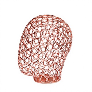 Rose gold Metal Mesh Mannequin <b>hat</b> capDisplay Holder for <b>Hats</b> & Caps Eco-Friendly Retail <b>Stand</b> - Product Image 1
