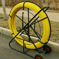 JSUN JSUN-DR-4-16mm 14*250m Câble de tirage robuste en fibre de verre traçable avec couche plastique pour conduits et travaux de pliage