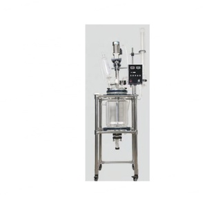 Réacteur en verre de 20 L avec chemise de refroidissement, équipement de laboratoire scolaire, matériel pédagogique pour l'ingénierie des fluides - Product Image 1