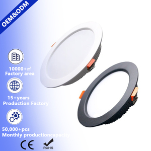 Foco Empotrable LED Regulable de Techo, Negro, Pequeño, Reflector, 24V, Cri95, Smd, 3W, 5W, 220V - Product Image 1