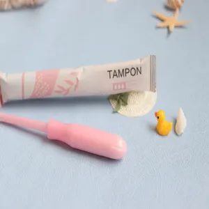 Pemasok pabrik tampon katun organik produsen tampon ramah lingkungan aplikator kardus wanita sekali pakai