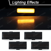 Accessoire de voiture directement de l'usine, éclairage de calandre LED pour Jeep Wrangler JL 2024 2025, lentille noire fumée, lumière blanche jaune