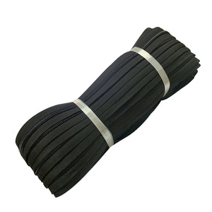 Fabrication sur mesure en usine 10 #   <span class=keywords><strong>Fermeture</strong></span> <span class=keywords><strong>éclair</strong></span> en nylon continue écologique, longue chaîne pour tente, sac, bagage - Product Image 2