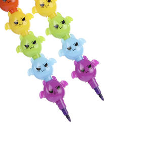 FUNWOOD GQC 5 IN 1スタッカブルクレヨン、ミックスカラー動物型クレヨンペン - Product Image 5