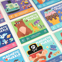Juego de Tarjetas Magnéticas con Letras del Alfabeto en Mayúsculas y Minúsculas para Niños, Juguete Educativo para el Aprendizaje Temprano, Práctica de Ortografía
