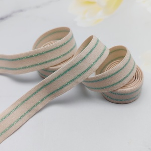 Bande élastique en nylon haute élasticité de 13 mm de large, blanche et noire, sangle tricotée rayée pour sous-vêtements et vêtements de sport - Product Image 3