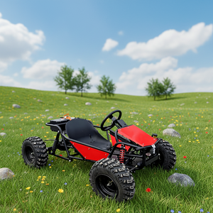 <span class=keywords><strong>Kart</strong></span> Todoterreno a <span class=keywords><strong>Pedales</strong></span>, 70 km/h, Construcción Resistente para Adultos, Equipado con Volante - Product Image 2