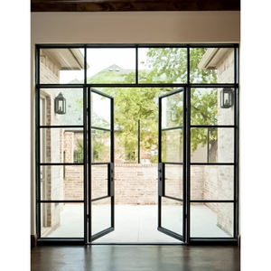 Portes d'entrée <span class=keywords><strong>avant</strong></span> en acier trempé de sécurité de haute qualité Portes en lron forgé <span class=keywords><strong>antirouille</strong></span> pour maisons Porte de jardin - Product Image 1