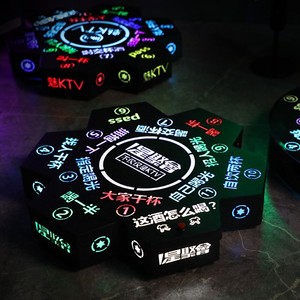 Glowing Electronic <b>Drinking</b> Wheel D35Cm Reusable For <b>Bar</b> Ktv Nightclub Entertainment - Product Image 2