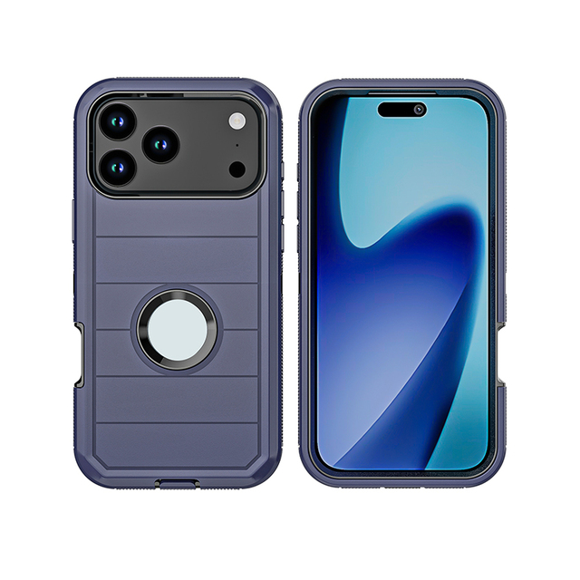MOQ 500 Armor Heavy Duty Defender Shockproof Stripe Clip Phone Case for iPhone 18 17 Pro Max 16 15 14 Plus 13 12 11 Mobile Cover