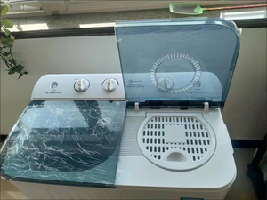 Lavatrice semi-automatica a doppio cestello da 12 kg, grande capacità, portatile, con funzione di lavaggio e centrifuga. - Product Image 3