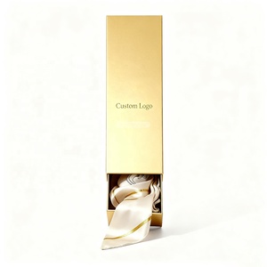 Caja de Cartón Rígido con Cajón Deslizante, Impresa en Flexografía de Lujo, para Empaque de Regalo de Bufandas de Seda, Día de San Valentín - Product Image 3