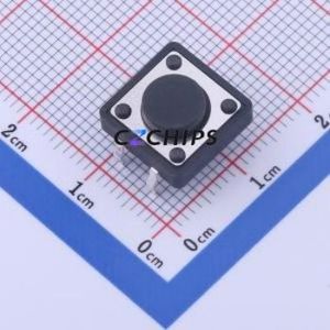 GT-TC152B-H050-L1 Tactile <b>Switch</b> Through hole-4P,12x12mm <b>Switch</b> Single Pole Single Throw Round Button 2.5N Through Hole - Product Image 1