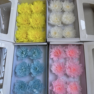 Dahlias naturels préservés faits à la main, fleurs éternelles pour la Fête des Mères, la Saint-Valentin, la remise des diplômes, le Nouvel An, Noël, longue durée - Product Image 1