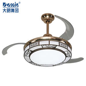 Lampe de ventilateur de plafond invisible, plafonnier avec ventilateur électrique à télécommande pour salle à manger salon chamb - Product Image 6