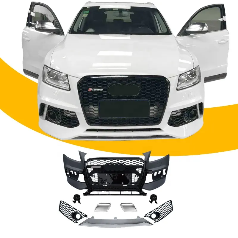 Body kit For Audi Q5 upgrade RS SQ5 Front bumper with Honeycomb mesh grill 2013 2014 2015 2016 2017