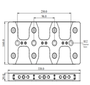 Plaque de fixation à point zéro 3, 4 et 5 axes à changement rapide pour fraisage et serrage CNC - Product Image 4