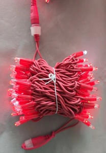 Filo di gomma rosso LED Full Star Festival decorazione esterna modellazione colla stringa di luce - Product Image 3
