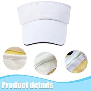 Gorras de Visera Curva Unisex Personalizadas, Gorras de Verano para Golf y Running, Gorras de Visera Vacías Ajustables de Poliéster y Algodón - Product Image 2