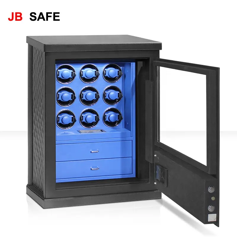 JB 2024 Good Quality Home Jewelry Automatic Watch Winder Safe With Diplomat Mechanism Geen