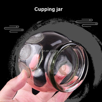 Jeu de ventouses en verre transparent antidérapant épaissi pour thérapie par la chaleur, spécifications complètes pour la thérapie par la chaleur