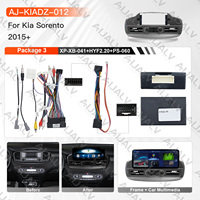Produit phare : Cadre d'installation de tableau de bord pour autoradio stéréo 12,3 pouces pour KIA SORENTO 2015, cache d'autoradio Android, navigation, conduite à gauche