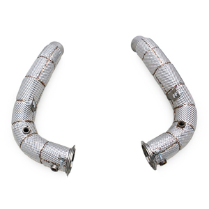 ท่อไอเสีย Obm downpipe สำหรับ BMW M5 M6 F12 F13 F06 4.4TT ป้องกันความร้อนป้องกันการไหลของฉนวนกันความร้อนท่อไอเสียฟรี - Product Image 6