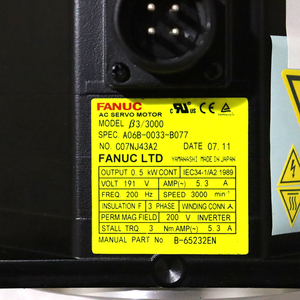 Nuevo Motor Original Fanuc, Motor y Accionamiento Fanuc AC A06B-0033-B077 A06B-0034-B175 A06B-0032-B677 - Product Image 4