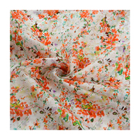 Tissu en coton imprimé de belles fleurs, impression numérique personnalisée, coton doux pour robe, vêtements pour femmes, vente en gros