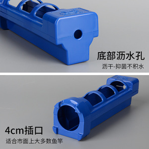 Miao Zun Fishing <b>Rod</b> Holder <b>Plastic</b> Lure <b>Rod</b> Storage Bucket With Mounts For Boat Raft Fishing Gear - Product Image 2