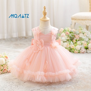 <span class=keywords><strong>Vestido</strong></span> de <span class=keywords><strong>Princesa</strong></span> con Flores para Niñas, Ideal para Fiestas de Cumpleaños, Bodas y Eventos Formales - Product Image 2