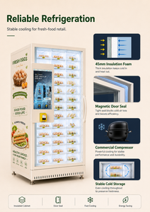 Réfrigérateur distributeur intelligent IA pour fruits frais, libre-service automatique, avec écran tactile et lecteur de carte - Product Image 3