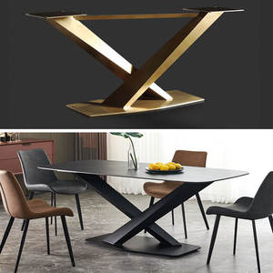 إطار كبير من الفولاذ المقاوم للصدأ بتصميم حديث مع قاعدة من أجل طاولات لوح القهوة - Product Image 3